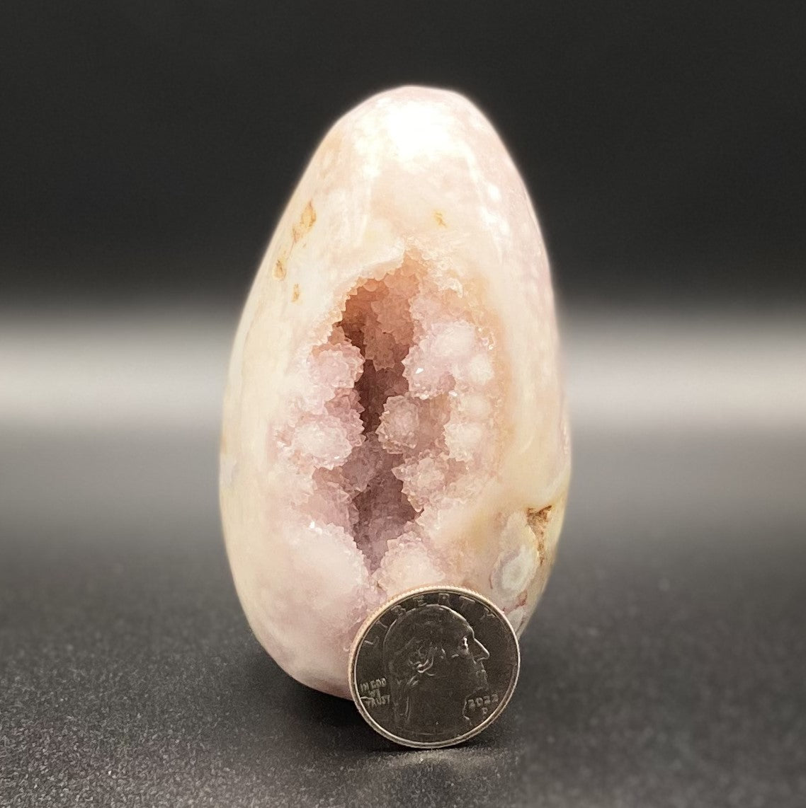 PINK AMETHYST FLOWER AGATE DRUZY EGG